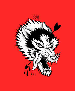 traditional wolfs head