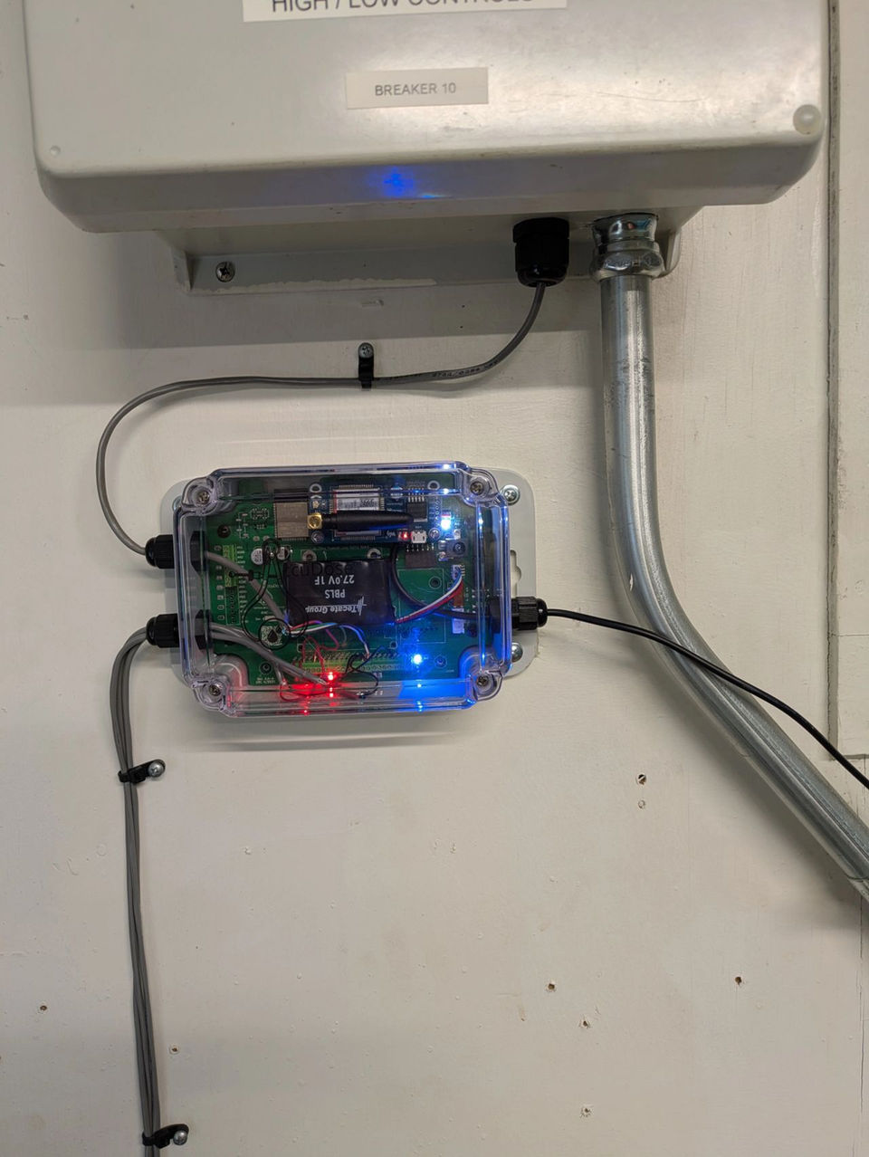 AccuDose RMC-2000 installed at a lift station for remote monitoring capabilities.