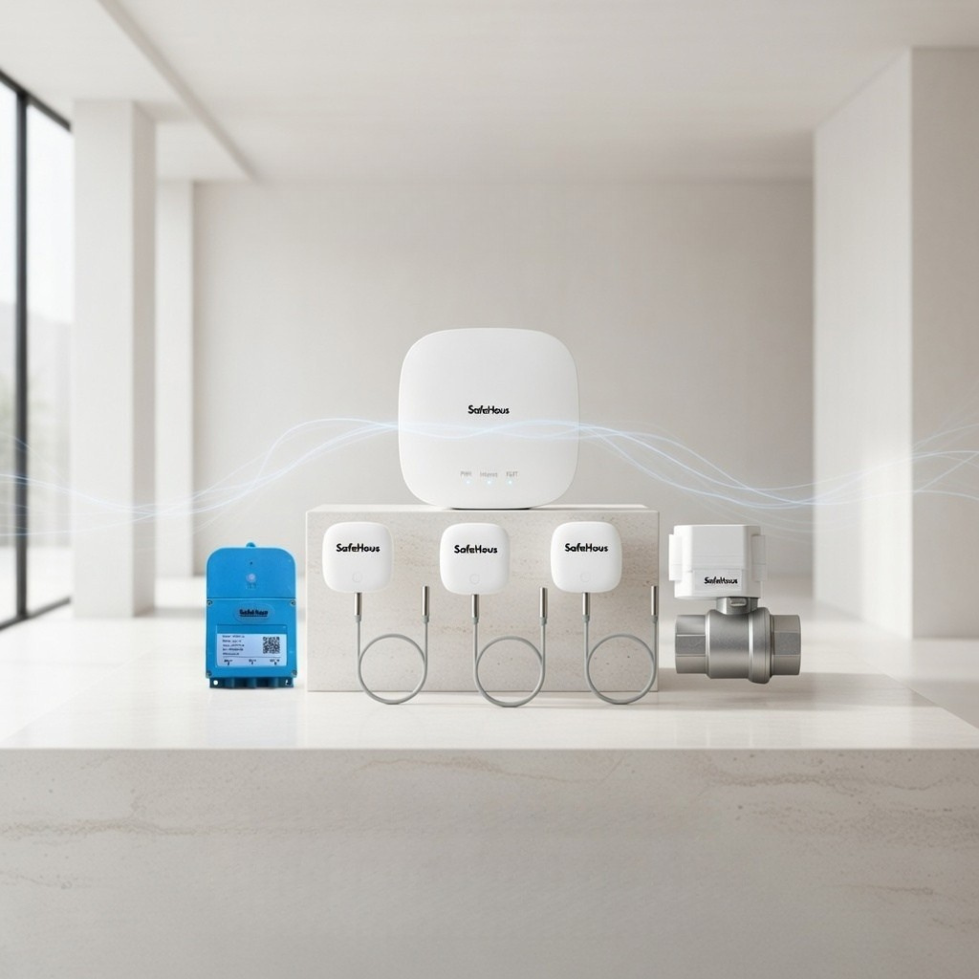 Safehous Defense automatic water shutoff valve system