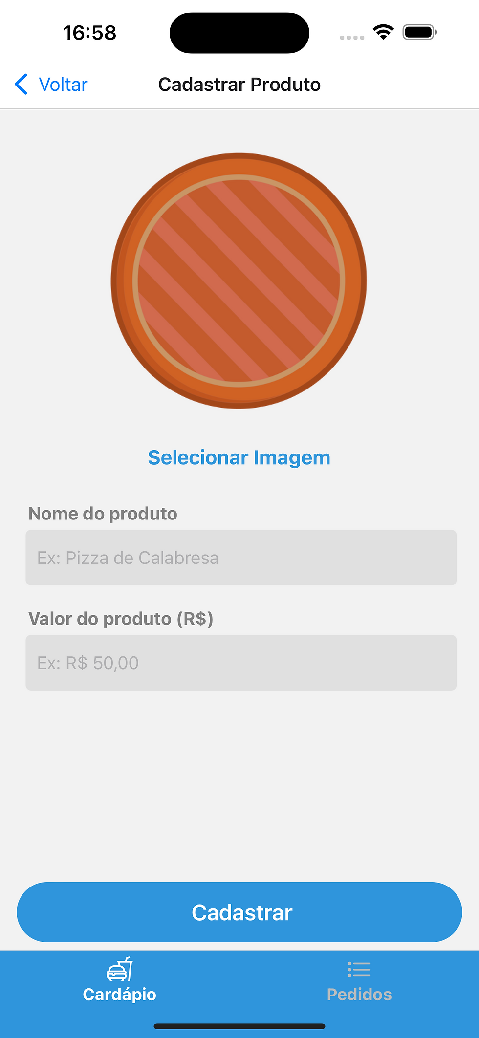 Miniatura: App Pedido de Comida Mobile
