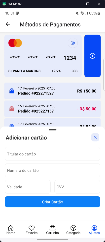 Miniatura: App Mobile Loja Virtual