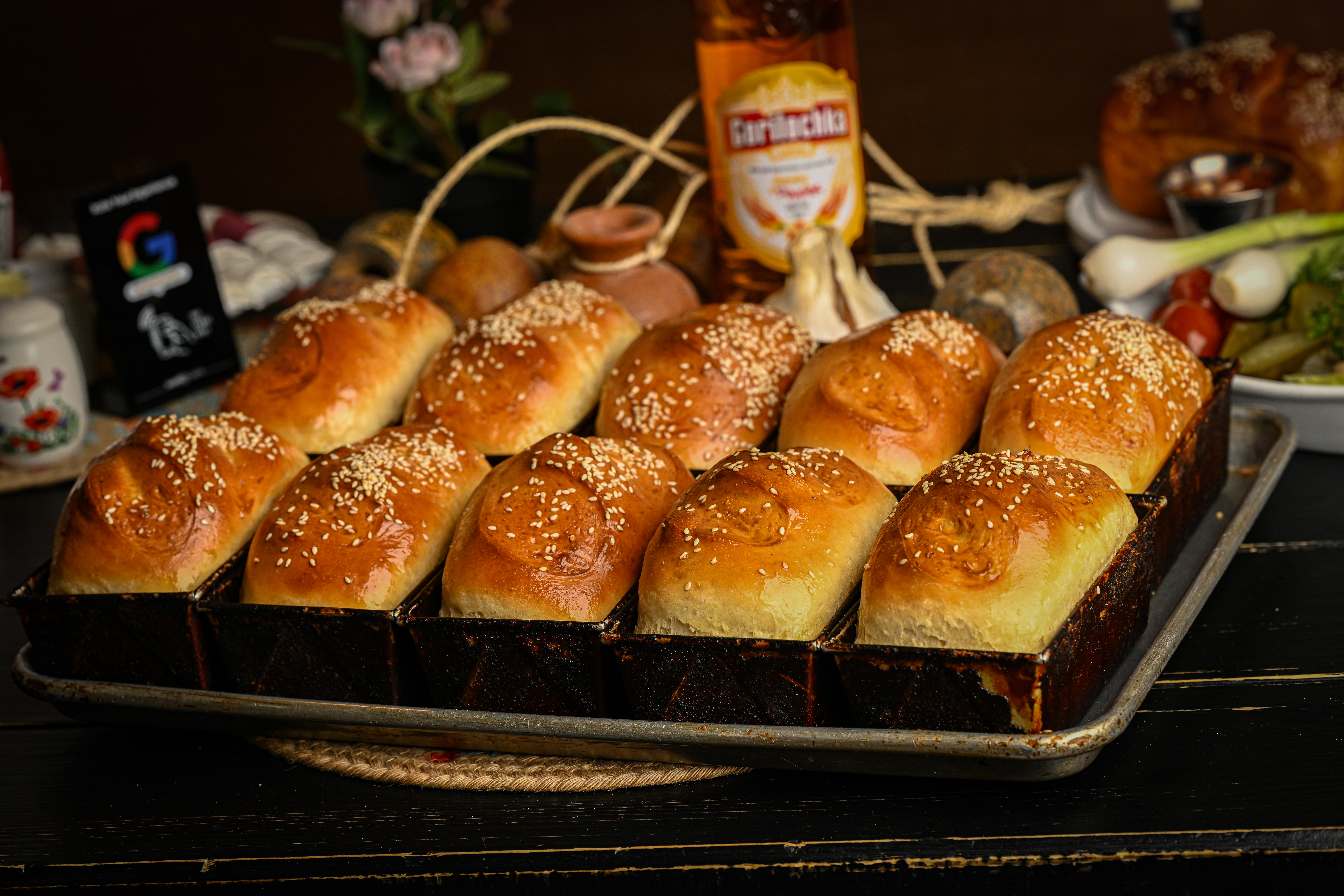 Arranged Food and Objects