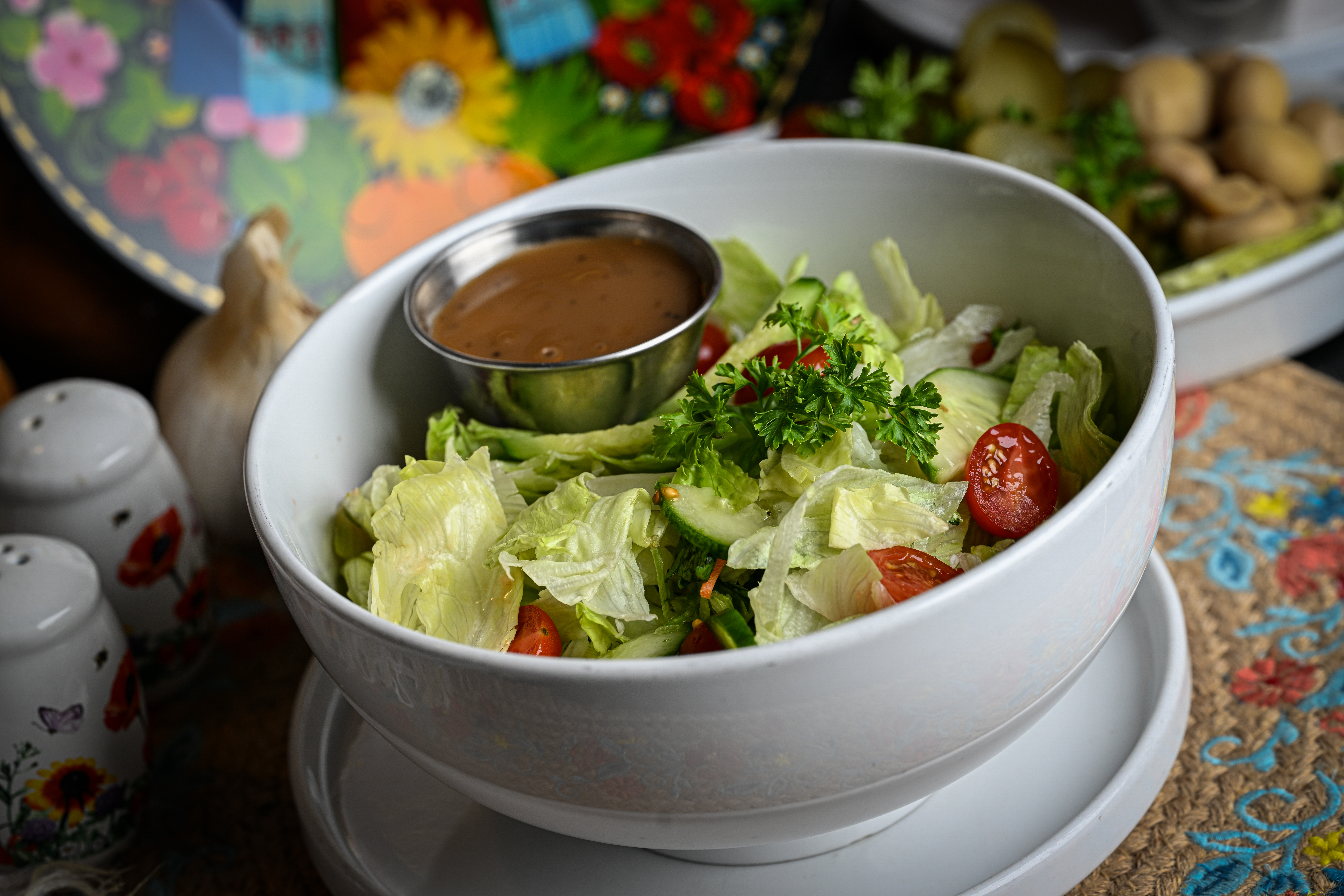 Arranged Food and Objects