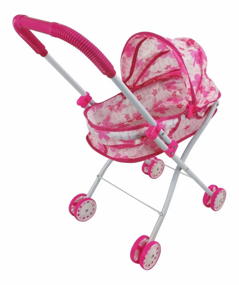 Coche Para Muñecas De Metal, Tipo Moisés, Con Capota