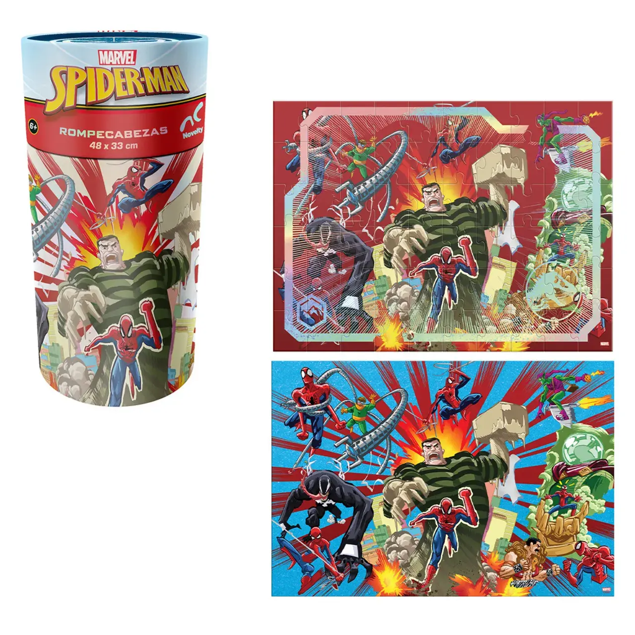 Puzzle En Tubo Spiderman