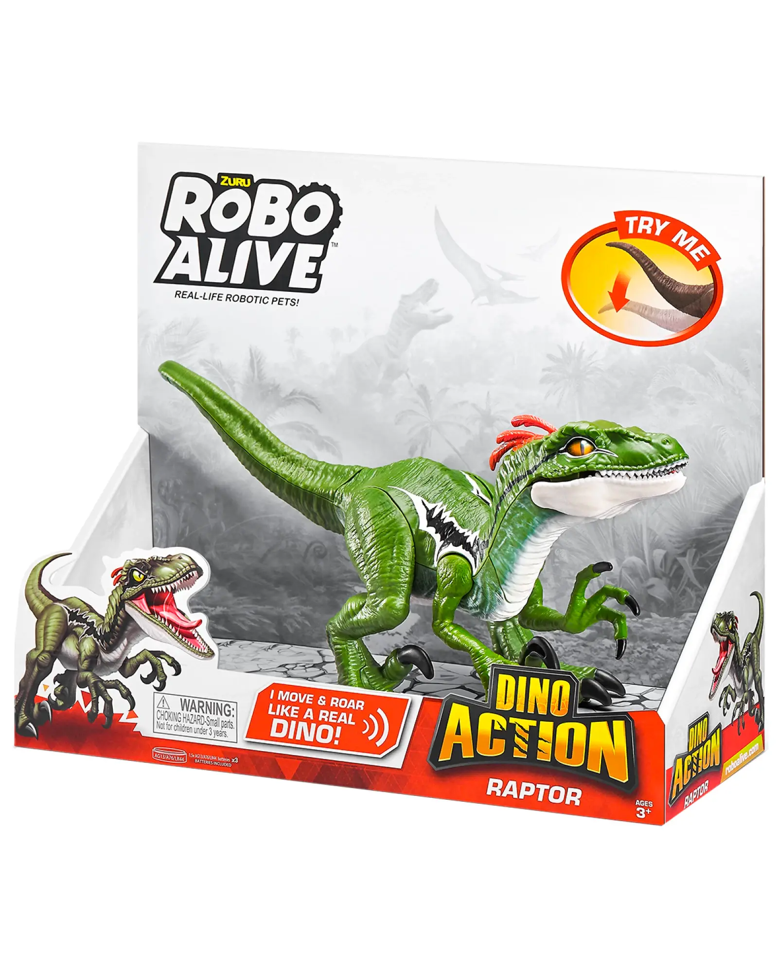 Dinosaurio Robo Alive Dino Action Raptor con sonido