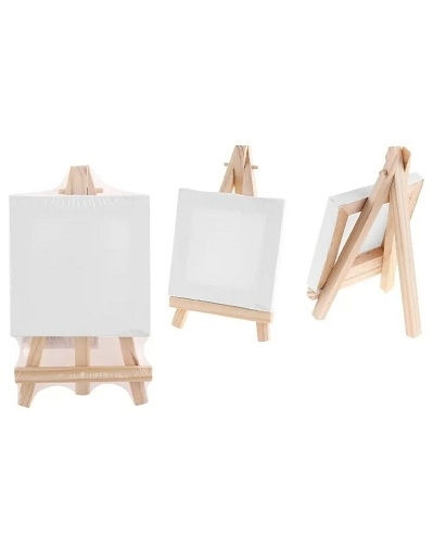 Mini Lienzo Con Bastidor 8x8 Cm