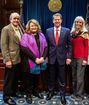 Tom & Jane McCall, Governor Kemp, & Sandy Adams during a visit to the Capitol