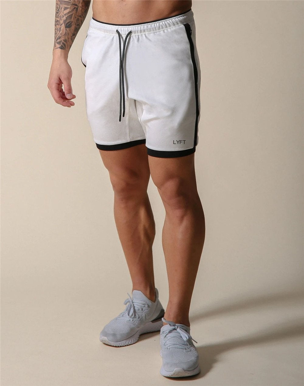 Men's Quick-Drying Five-Point Fitness Training Pants