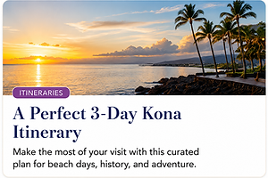 3 day Itinerary