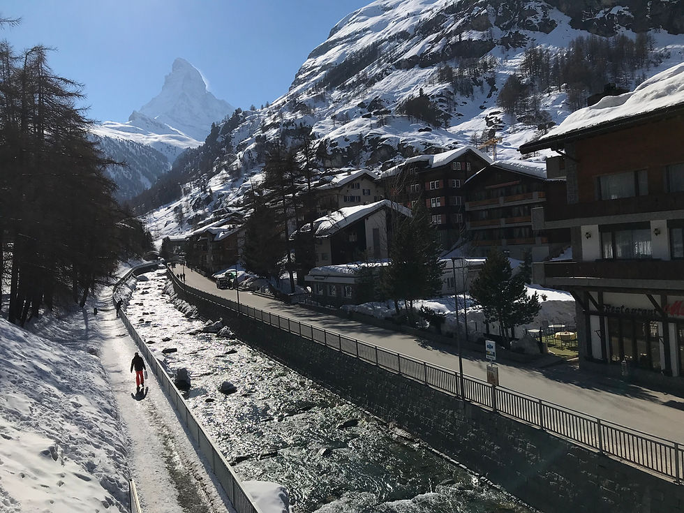 Kirchbrücke in Zermatt