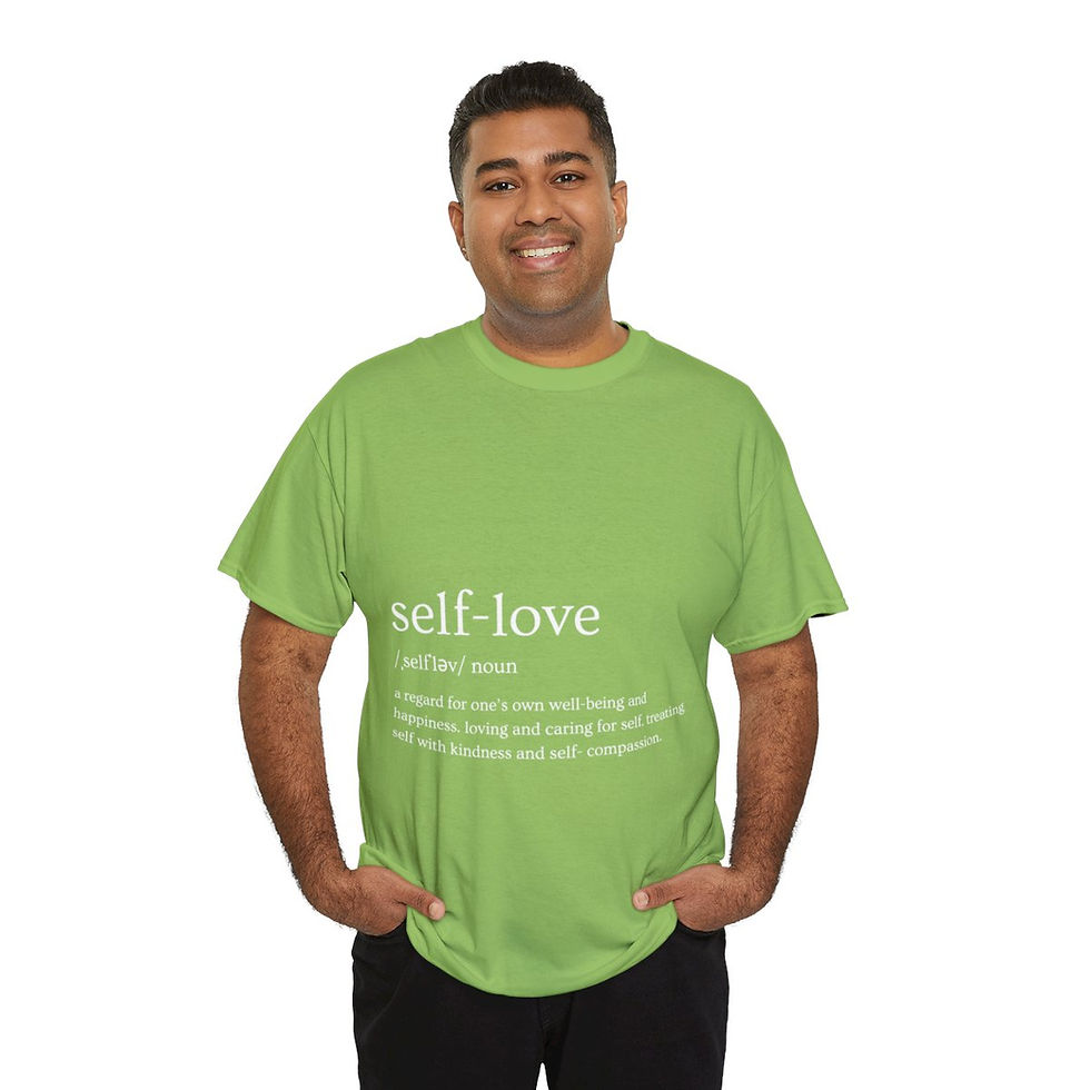 Thumbnail: Self- Love Unisex Heavy Cotton Tee White Words