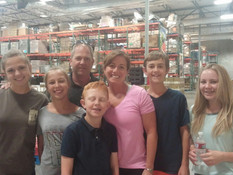 The “Fun-Hogs” at the Food Bank.
