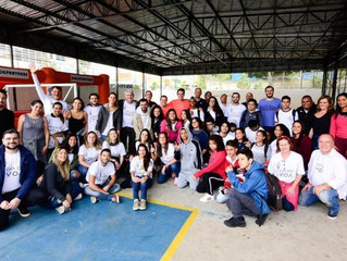 Instituto recebe Cervejaria Ambev no projeto Tênis para Todos Paraisópolis
