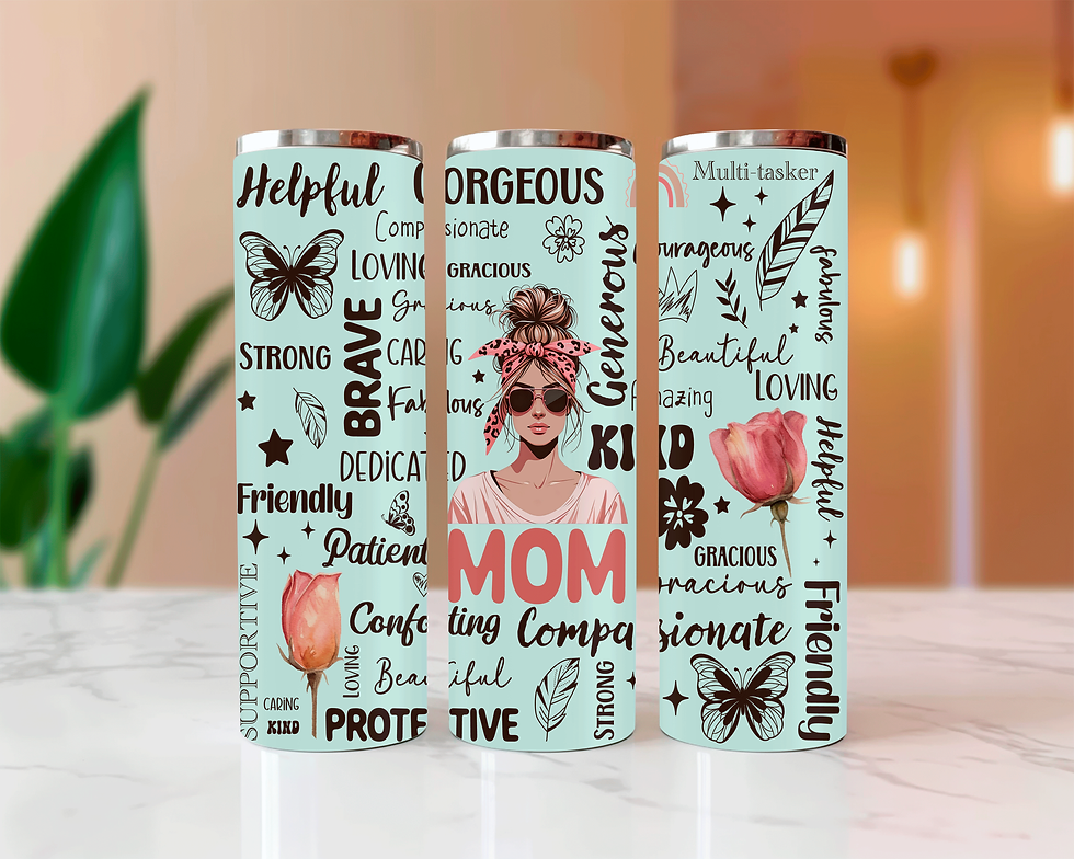 sublimated graphic tumbler