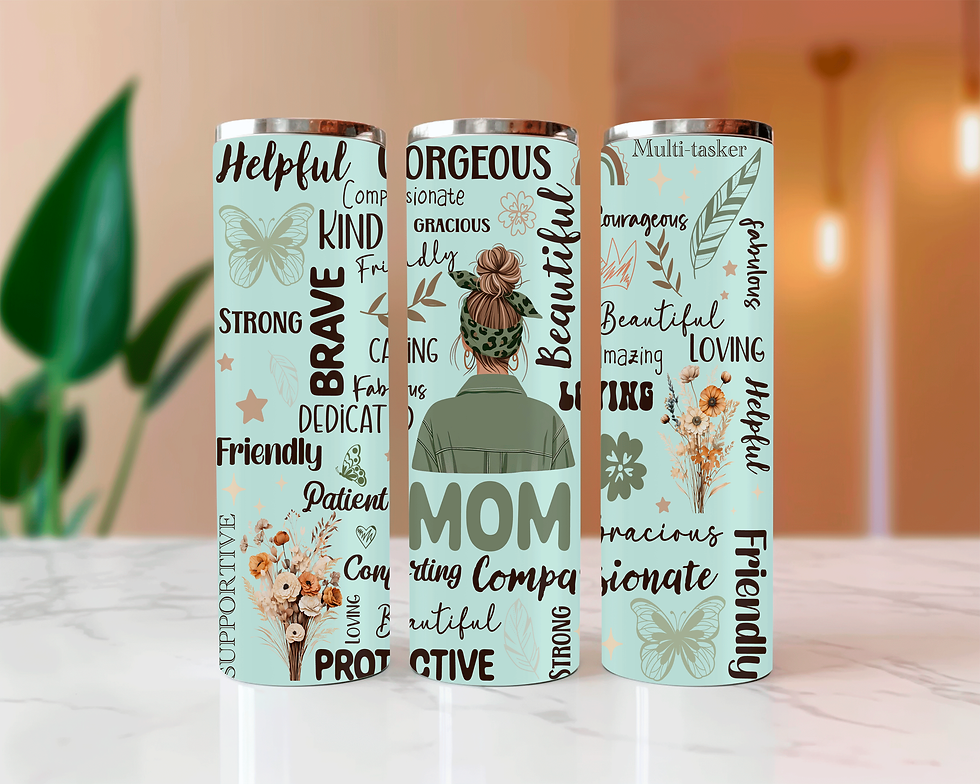 sublimated graphic tumbler