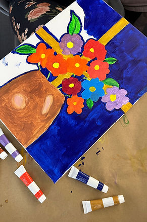 Participant original artwork completed in wellness workshop