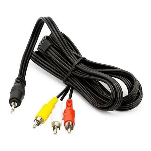 Miniatura: Cabo de Áudio P2 X 3 RCA AV 1.5 Metros