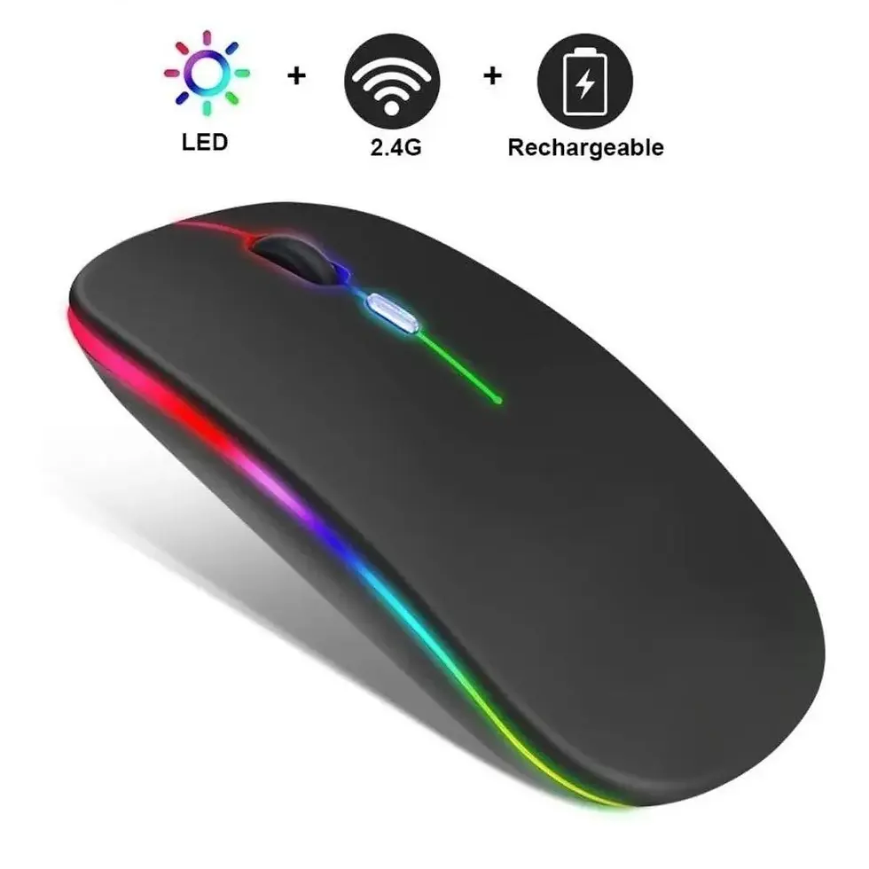 Mouse Luminoso Sem Fio E-1200 Hmaston