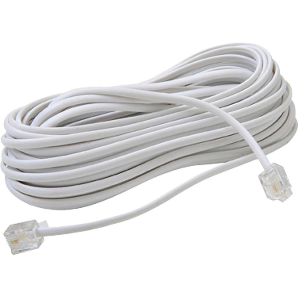 Cabo de Telefone com Plug RJ11 10m MbTech MB-71141