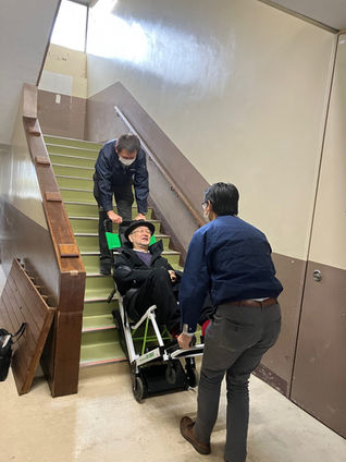階段昇降機関係者お披露目会