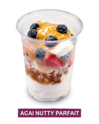 acai nutty parfait bowl