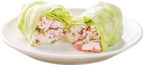 crab lettuce wrap morning snakc