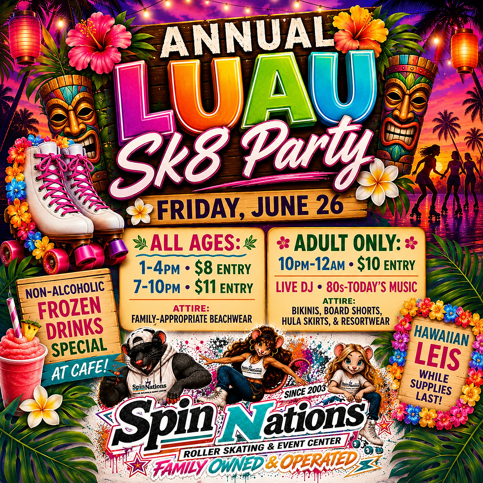 Annual Luau Skate Party Edition • 3 Events