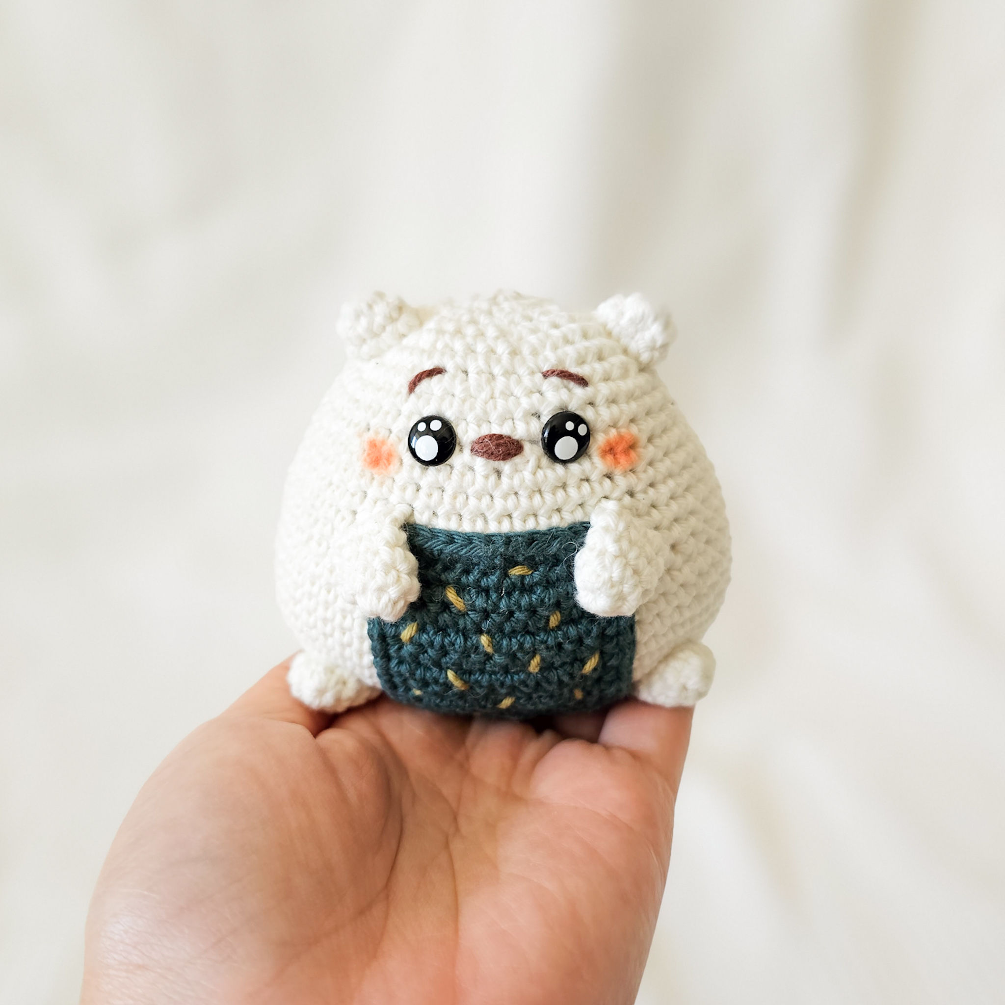 Kawaii Yummies: Onigiri Bear [DIGITAL PATTERN]
