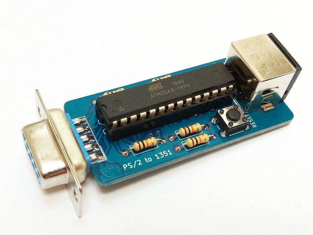 PS/2 Mouse adapter for Commodore 64 (1351 mouse hardware emulation)