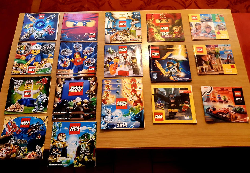 Vintage lego catalogues