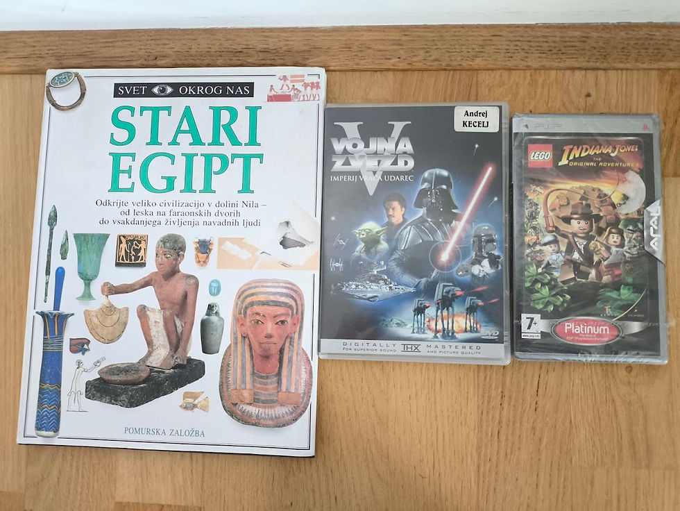 A book, a DVD and a PSP sealed game