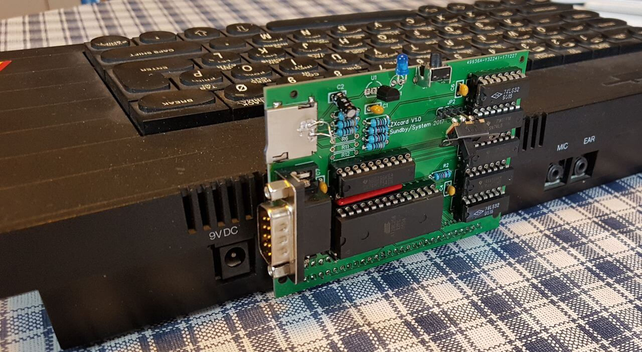 ZXcard DIY SD/MMC interface