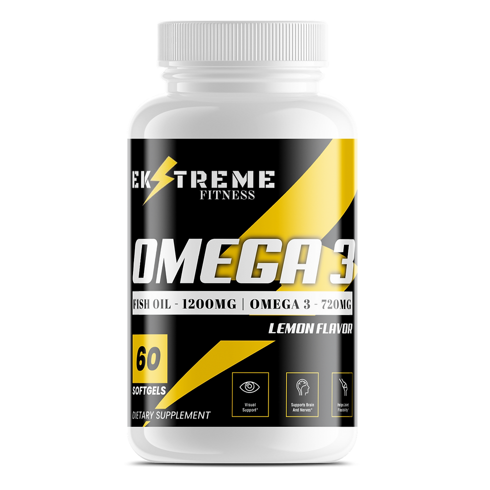 Omega 3 Fish Oil Bottle – Ekstreme Fitness
