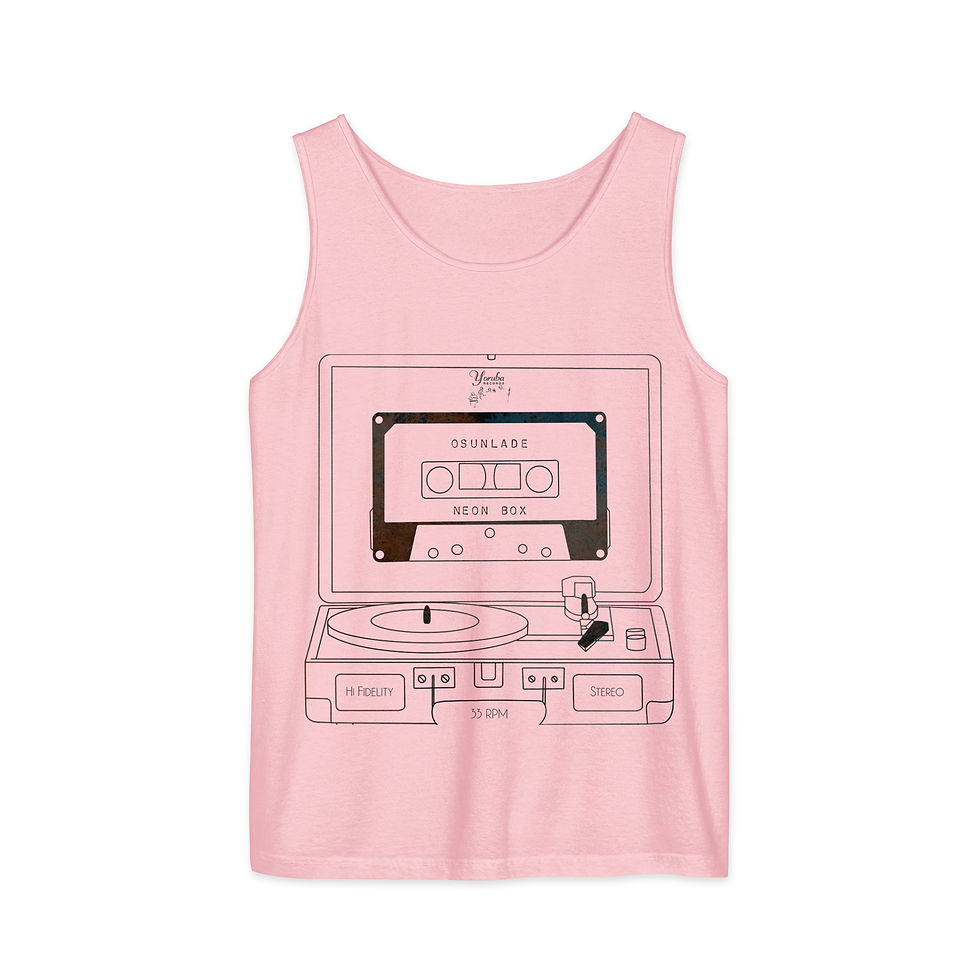 Thumbnail: Neon Box Unisex Garment-Dyed Tank Top