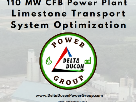 8-inch pneumatic transport and injection system layout for 110MW power plant