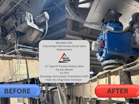 Case Study: Delta Ducon PERMA/flo Type XT Rotary Valves Solve Fly Ash Handling Challenges at Mid-West Pulp & Paper Mill