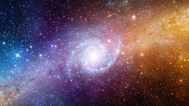Space scene with stars in the galaxy Panorama Universe filled with stars, nebula and galax