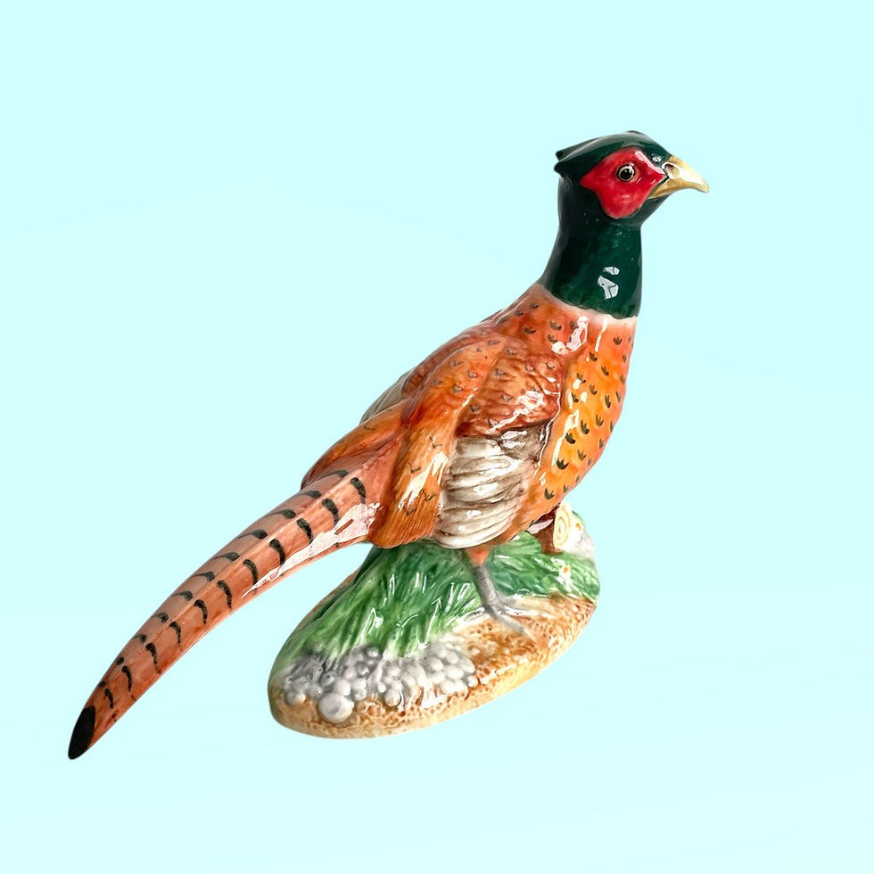 Thumbnail: John Beswick cock pheasant figurine, glazed ceramic, 1970s British collectible (#JBB35).
