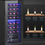 Thumbnail: 86L Dual Zone Wine Cooler with Adjustable Temperature Control, Black
