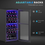 Thumbnail: 86L Dual Zone Wine Cooler with Adjustable Temperature Control, Black