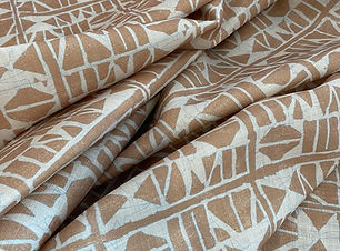 Tejido Textiles Tribal Scribble Sand
