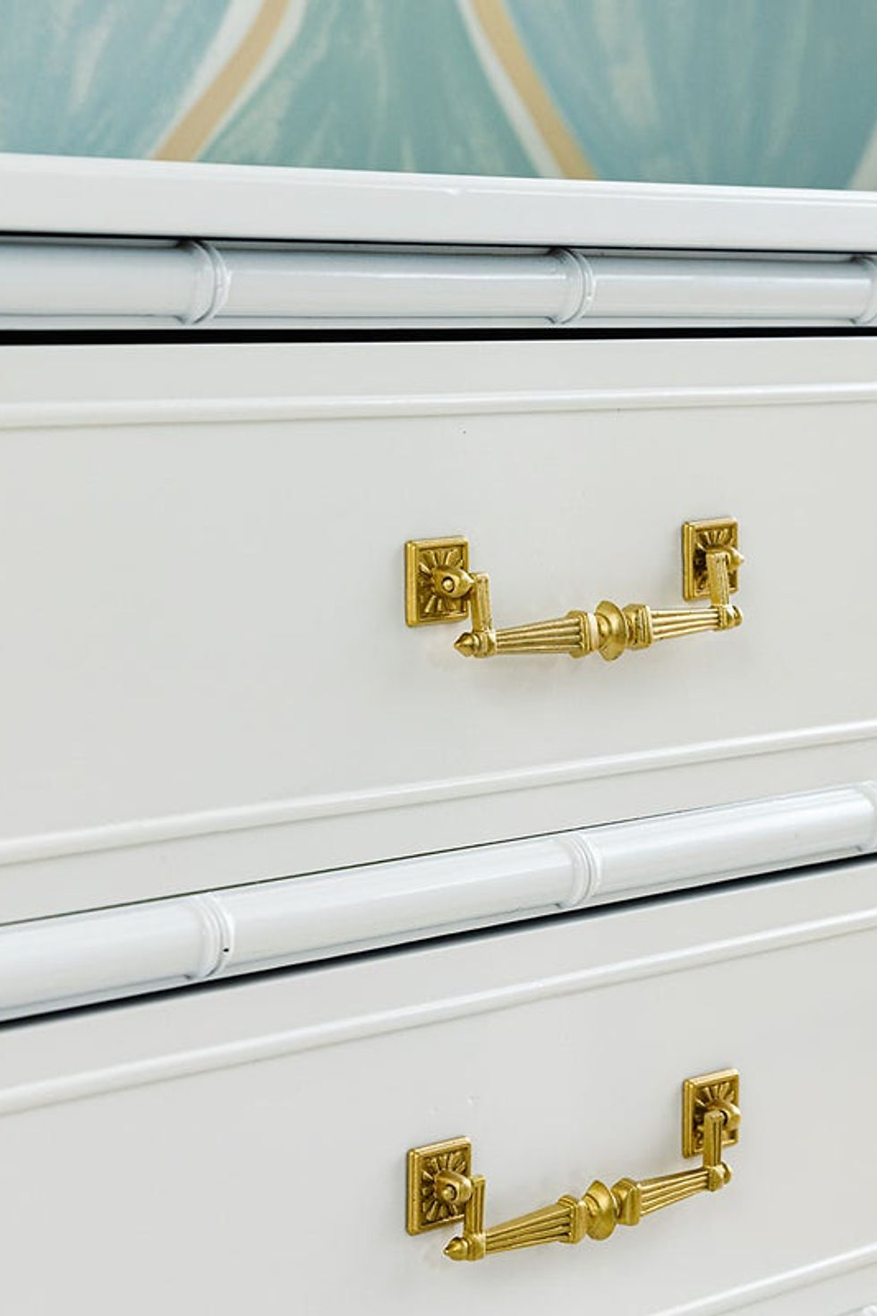 Thumbnail: Vintage Henry Link Faux Bamboo Large 6 Drawer Dresser