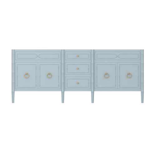 black dress and royal blue shoes Tortoise Bamboo Dresser - Rattan Bedroom Furniture main image 1