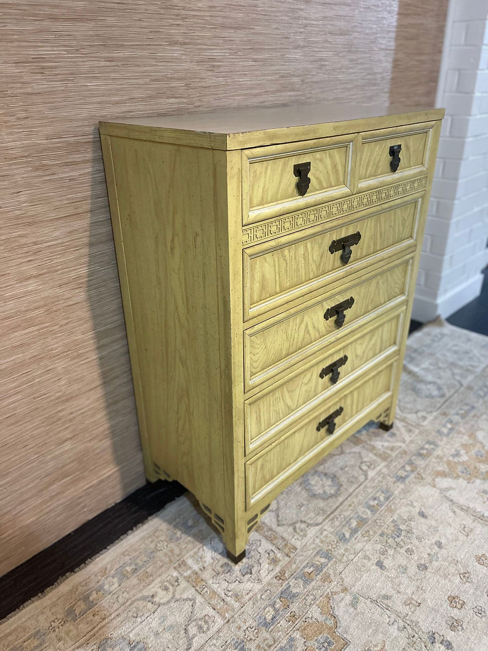 Thumbnail: Vintage Dixie Shangri La Highboy Dresser