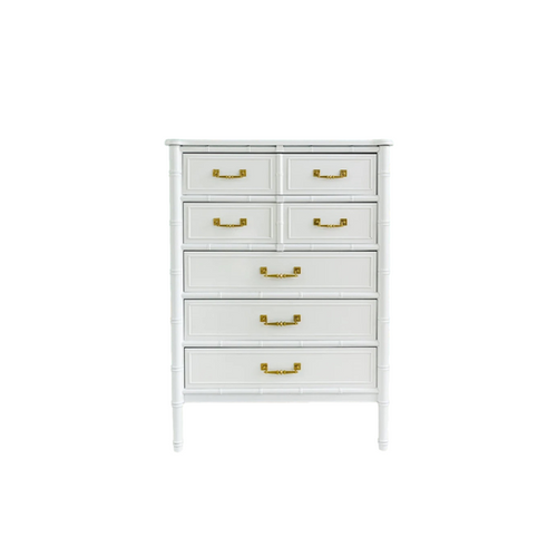 Vintage Henry Link Bali Hai Faux Bamboo Highboy | Rail + Stile