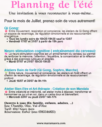 Les ateliers de l'été