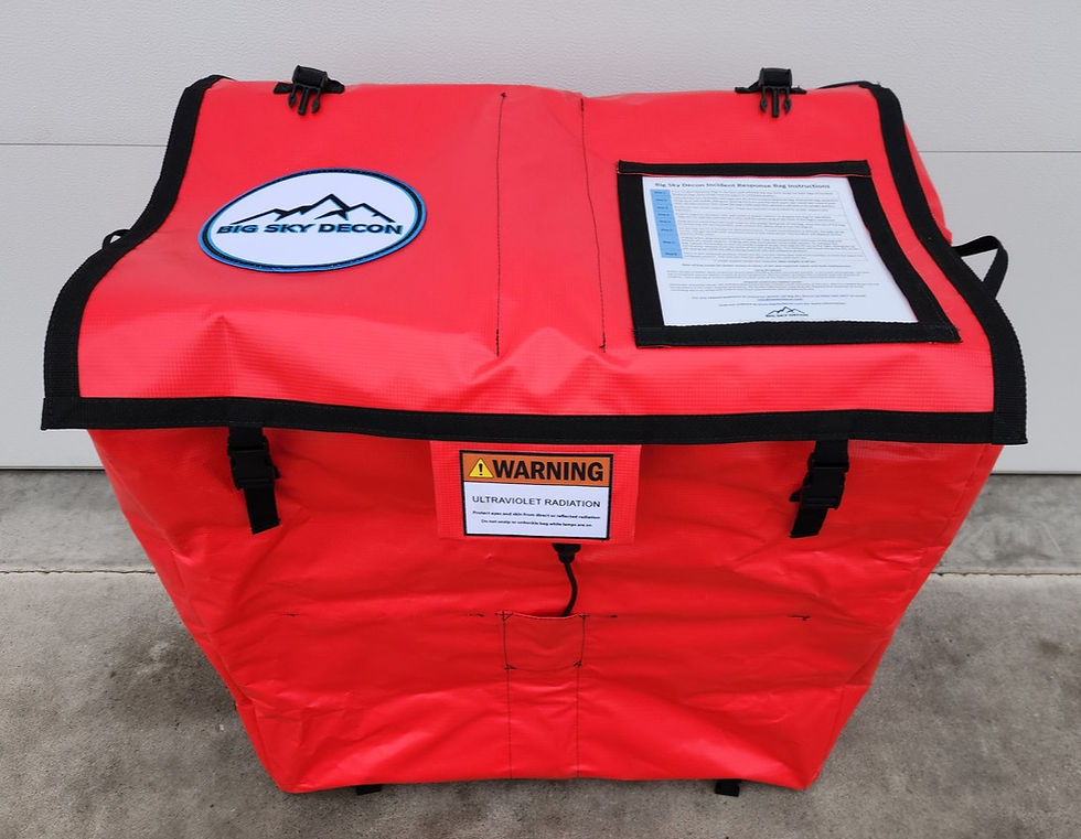 Big Sky Decon's Narco Bag, capable of neutrazling fentanyl by 95% in 10 minutes time