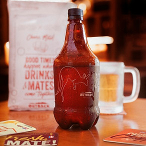 Outback presenteia clientes no delivery com 1 litro de Chopp Brahma ou de Iced Tea