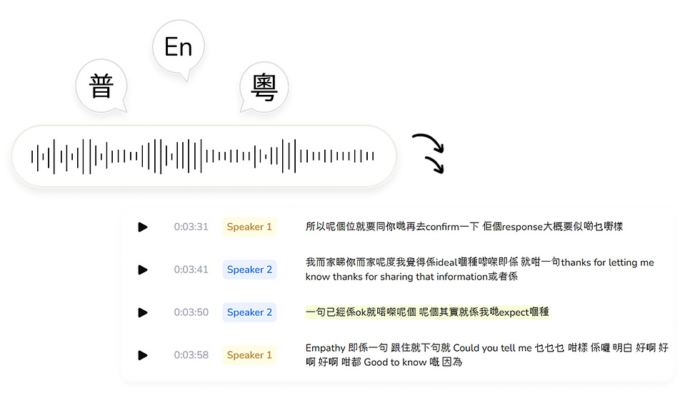 Multilingual speech to text summary